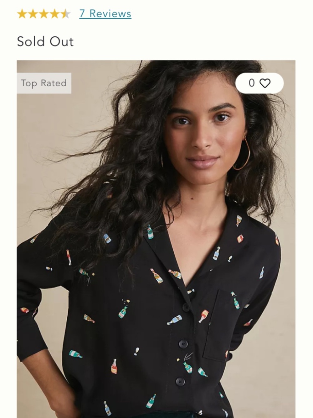 Maeve Cheers Buttondown Blouse